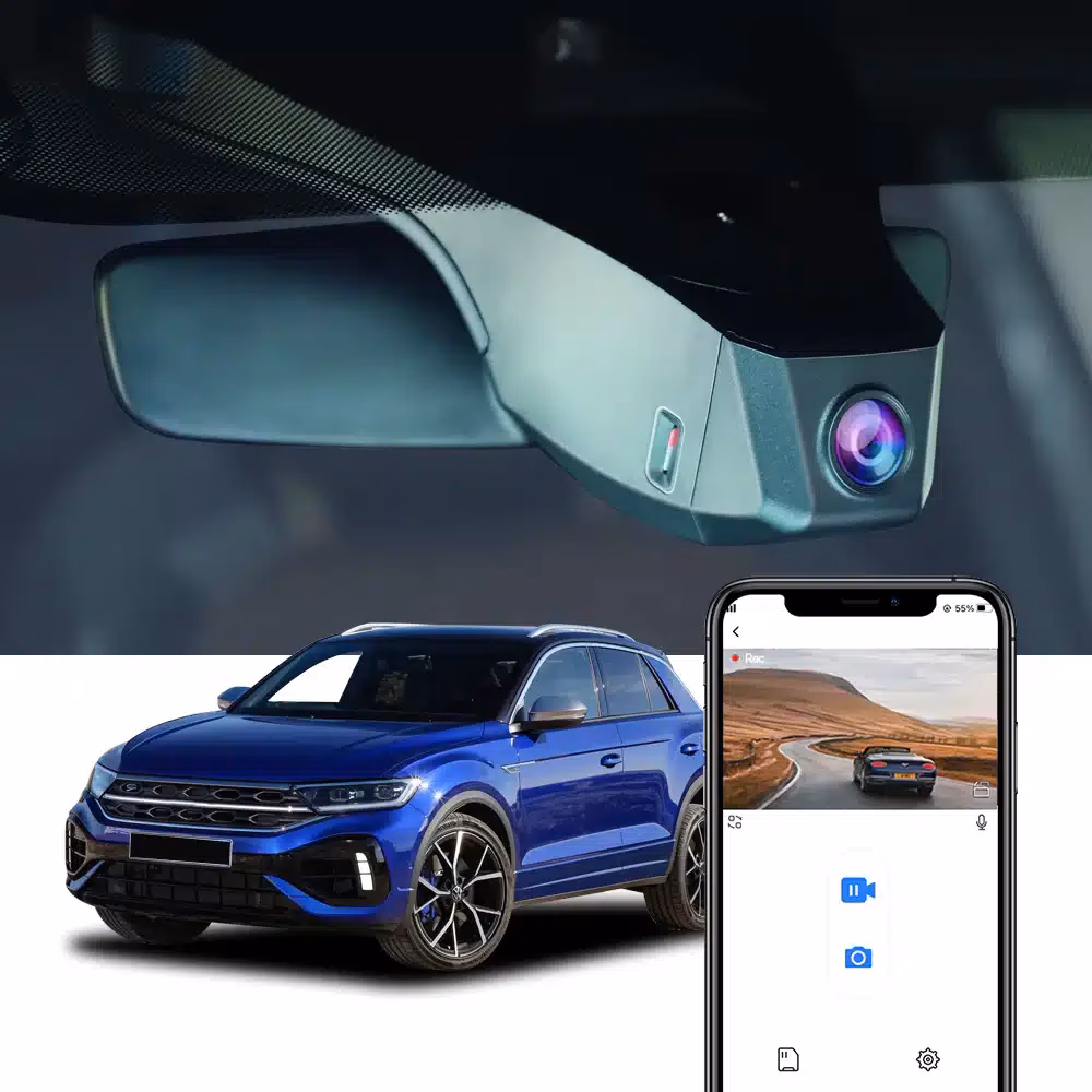 4K FiTCAMX DVR kamera, kifejezetten VW T-ROC 2017-2024 modellekhez tervezték - Image 2