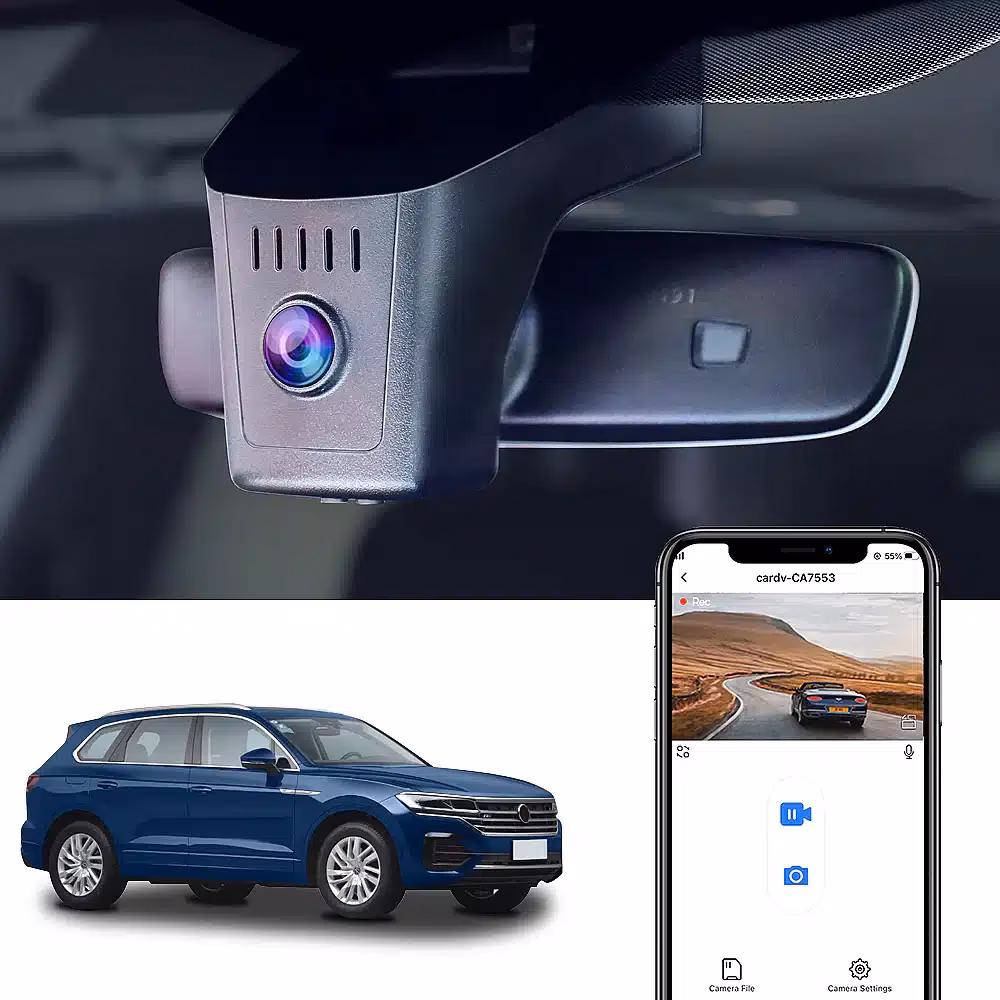 4K FiTCAMX DVR kamera, kifejezetten VW Touareg 2019-2024 modellekhez tervezték - Image 2