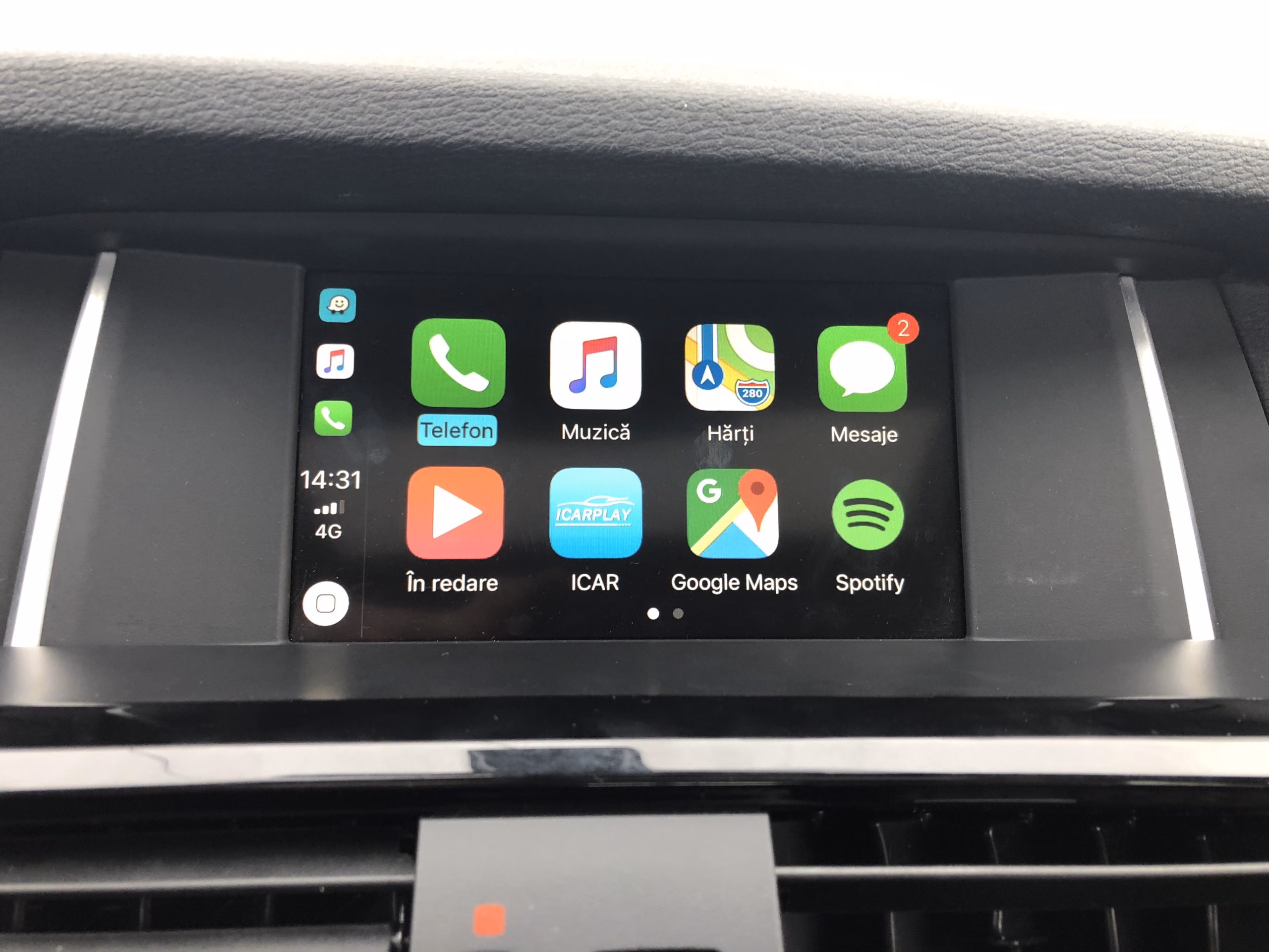 Vezeték nélküli CarPlay, Android Auto BMW CIC-hez első-hátsó kamerabemenettel és Mirror Linkkel