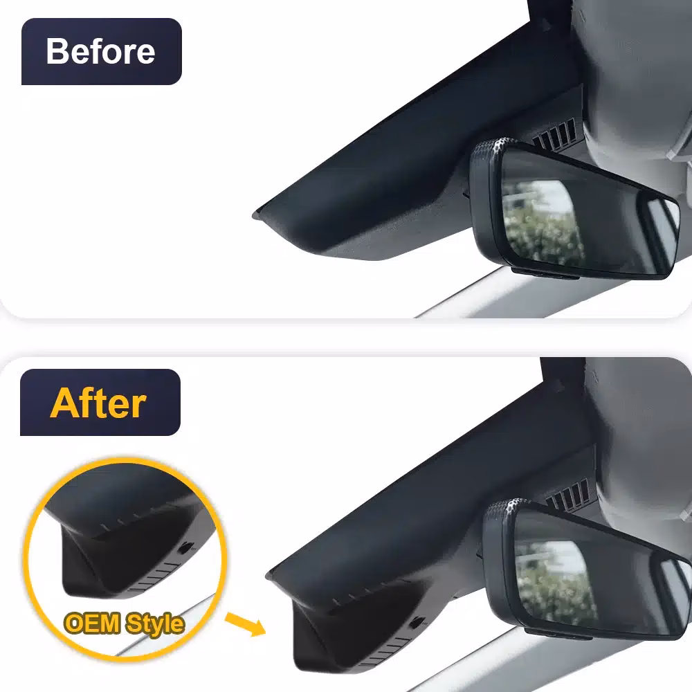 4K FiTCAMX elülső-hátsó DVR kamera, kifejezetten Toyota Camry 2025-höz tervezték - Image 3