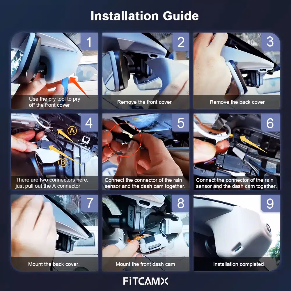 Camera DVR 4K FiTCAMX special conceput pentru VW Tiguan 2016-2024 HD2-6108 - Image 9