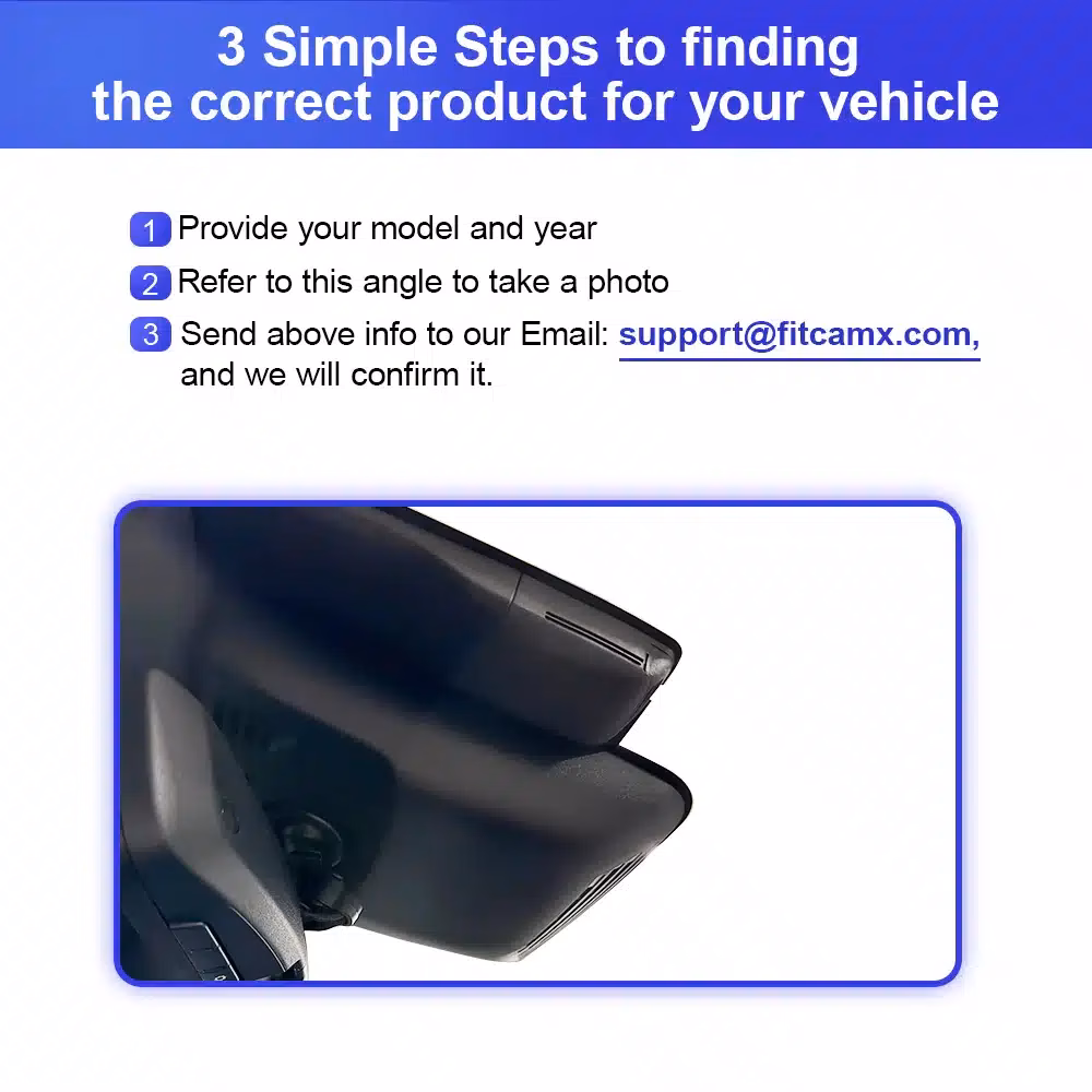 FiTCAMX 2K elülső-hátsó DVR kamera, kifejezetten Toyota C-HR 2024+ modellekhez - Image 5