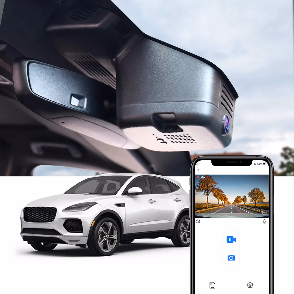FiTCAMX 4K DVR kamera – kifejezetten a Jaguar E-Pace 2024+ számára tervezve
